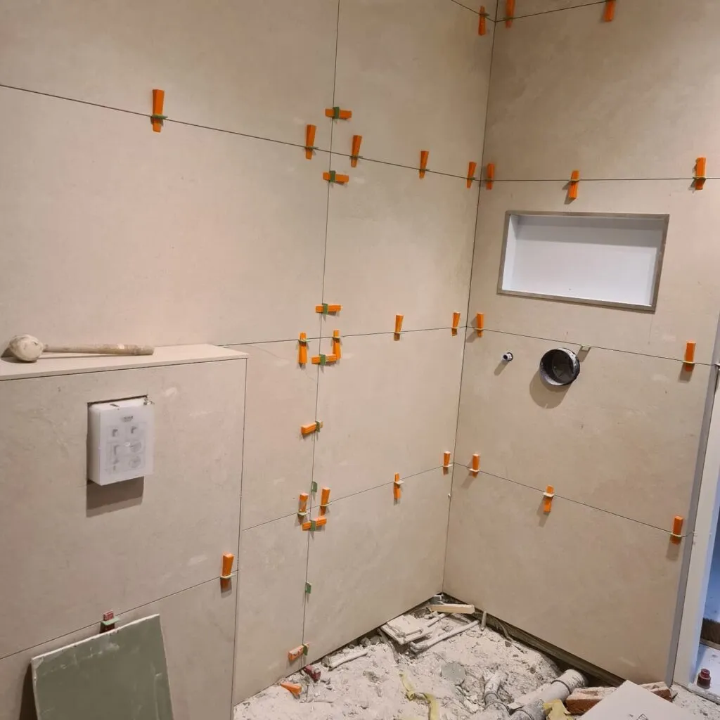 Badkamerrenovatie – tijdens